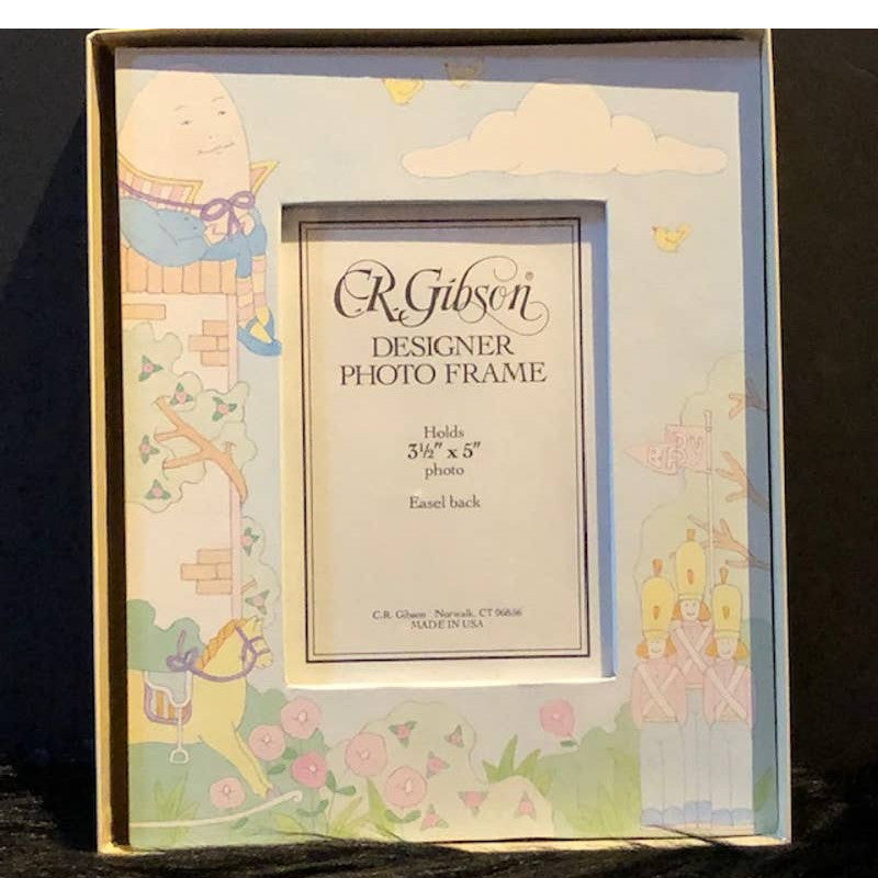 Humpty Dumpty Easel Back Designer Photo Frame VINTAGE C.R. Gibson~~IOB