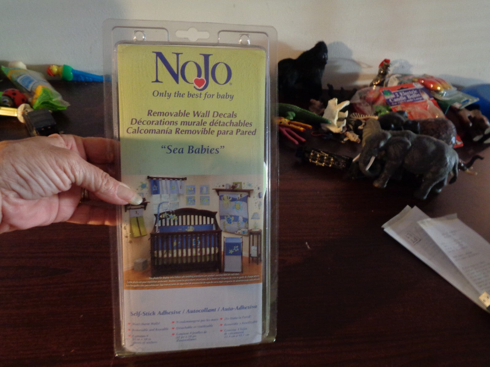 SEA BABIES Reusable Decorative Wall Decals Turtle Octopus Fish Removable NEW