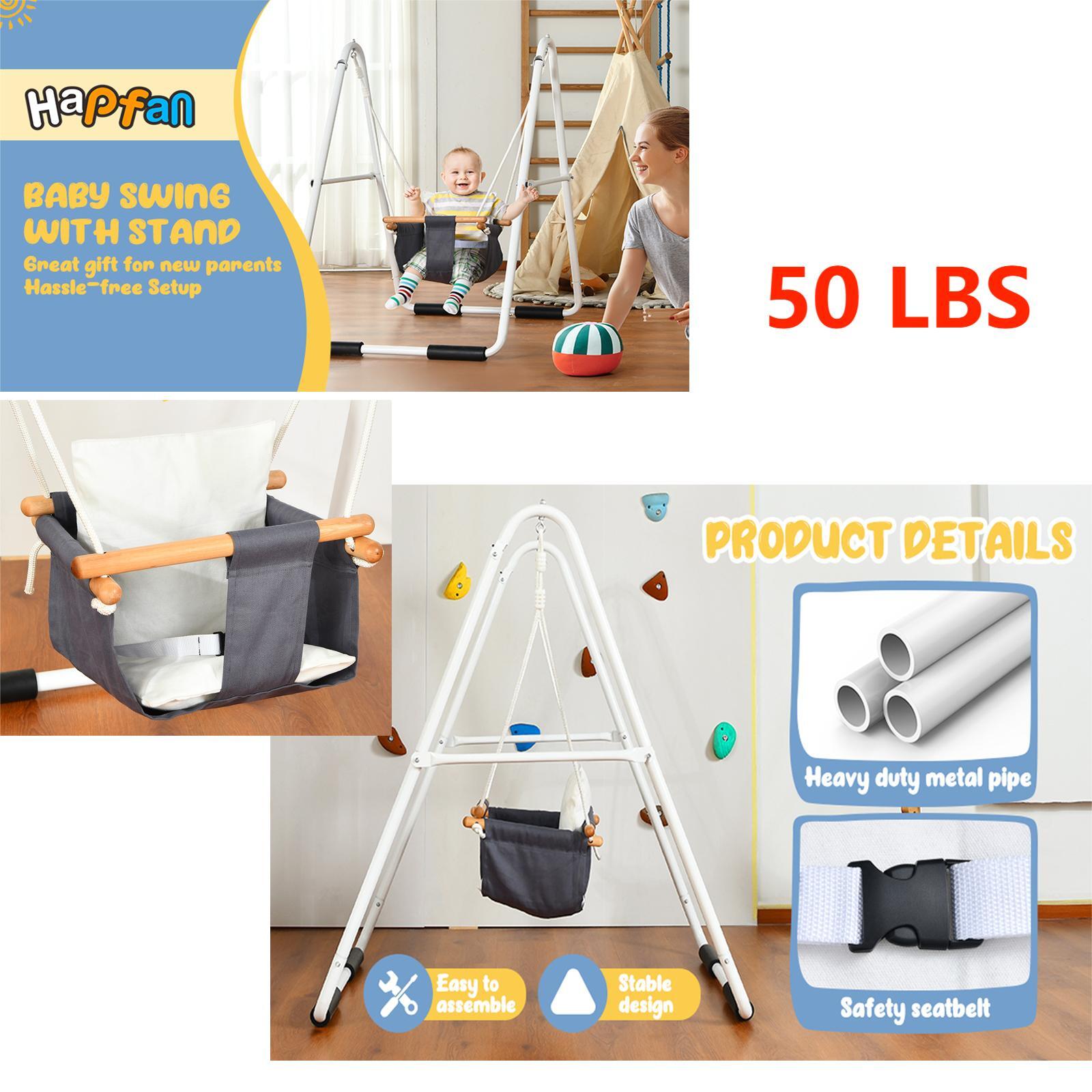 Toddler Swing Heavy Duty Stand Baby Swing Set Infant Swing Toddlers Swing Seat