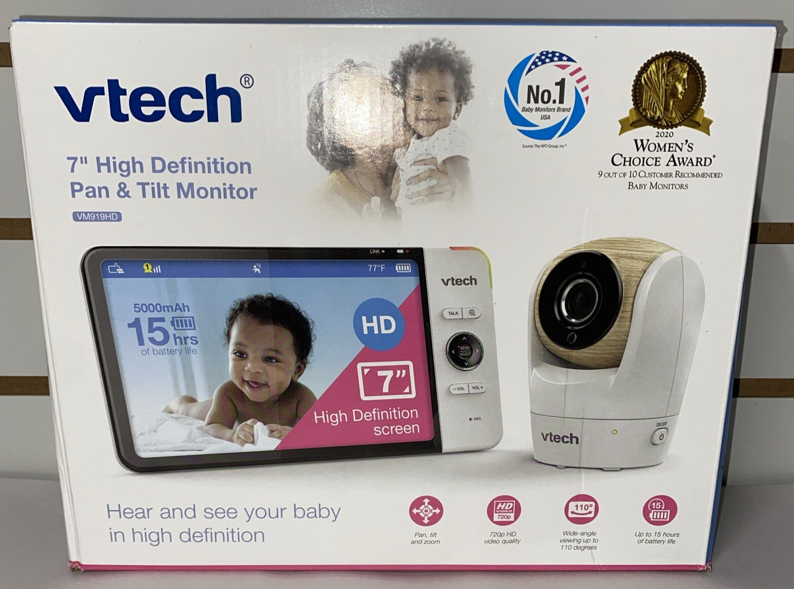 VTech VM919HD 7" 720p Video Monitor - NEW