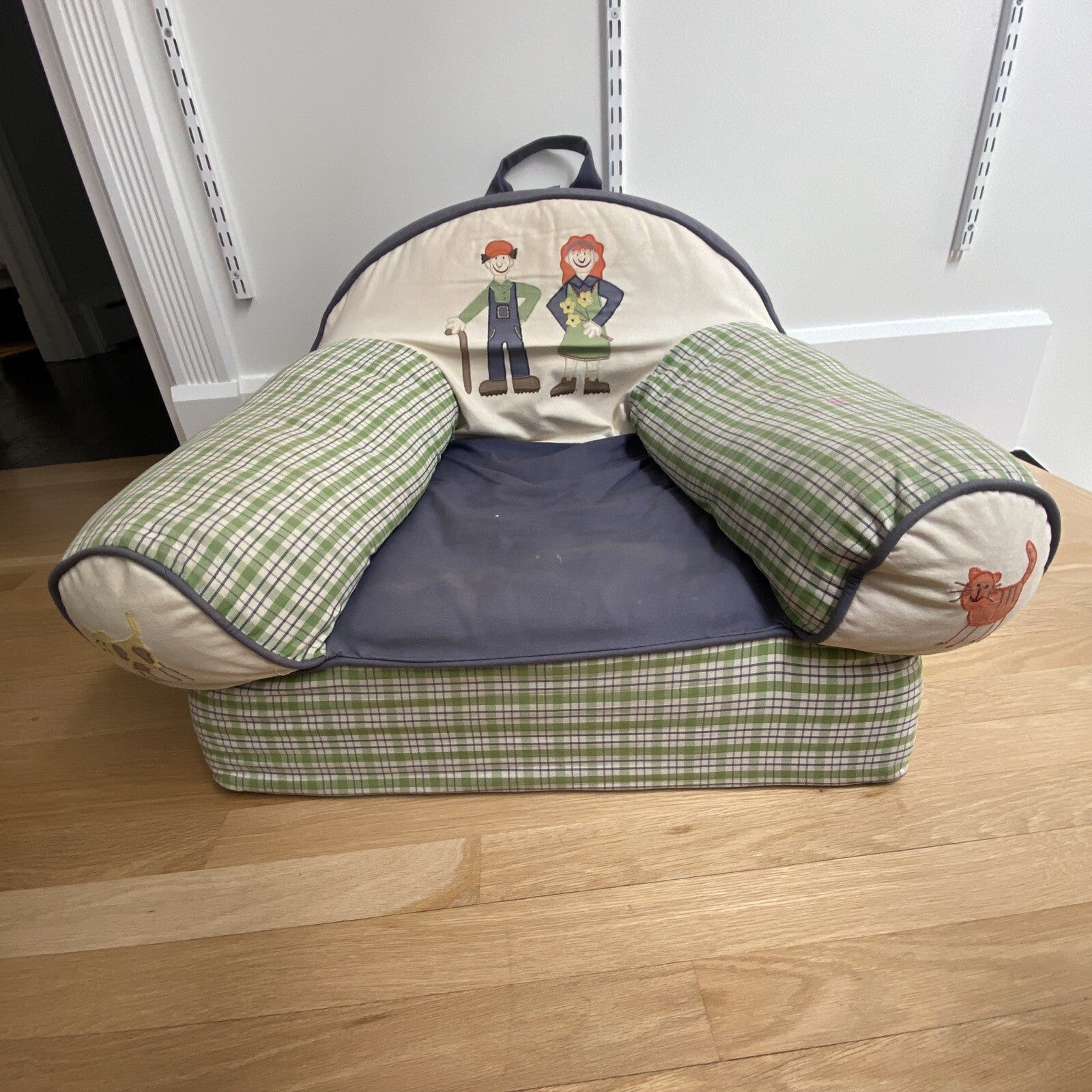 Land of Nod Toddler Arm Chair and Ottoman