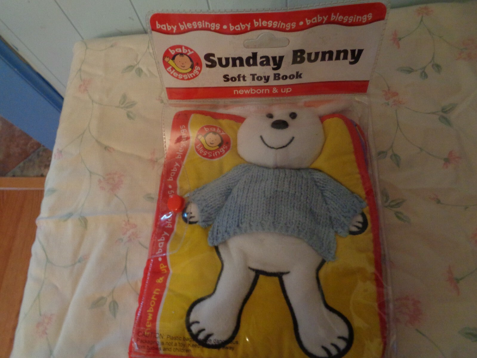 NEW BABY BLESSINGS SUNDAY BUNNY SOFT TOY BOOK    SUNDAY BUNNY EARLY LEARNING