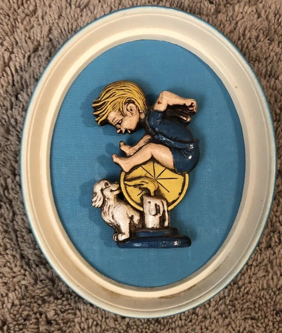 Jack Be Nimble 3D Nursery Rhyme Wall Decor By Aristocrafts Vintage Oval Frame