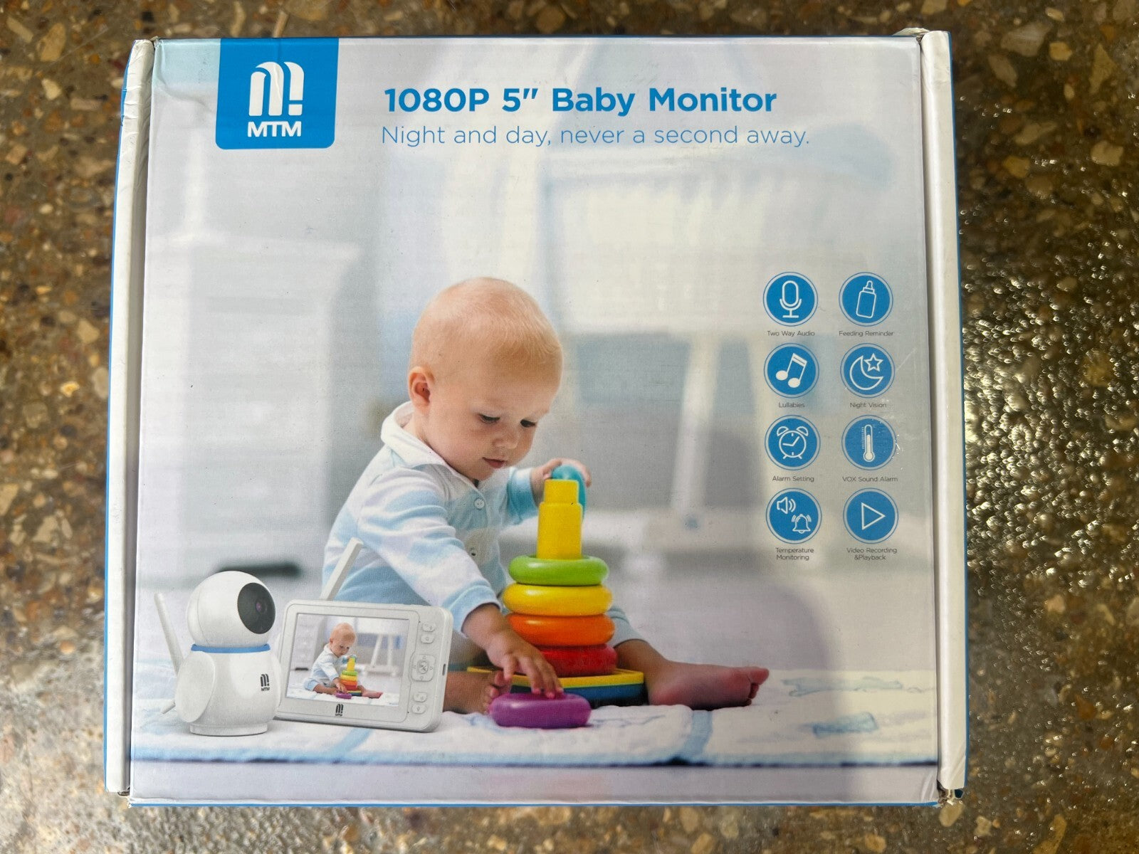 MTM 5 INCH BABY MONITOR CAMERA TV-BM228-MP ( COLOR : WHITE)