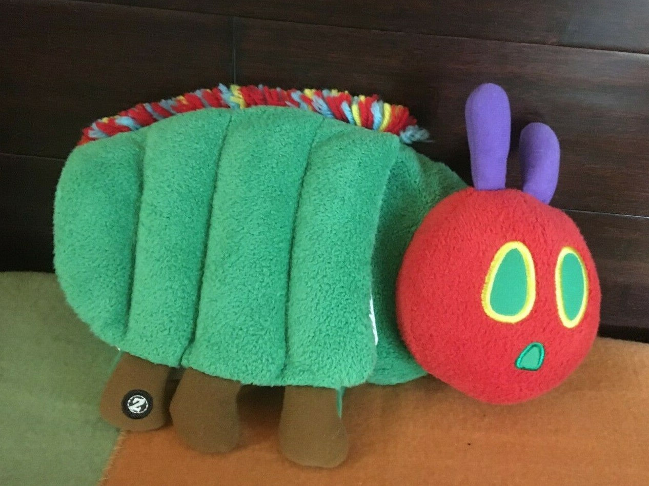2014 Zoombies Eric Carle Very Hungry Caterpillar Plush Book Stuffed Toy 12" Long