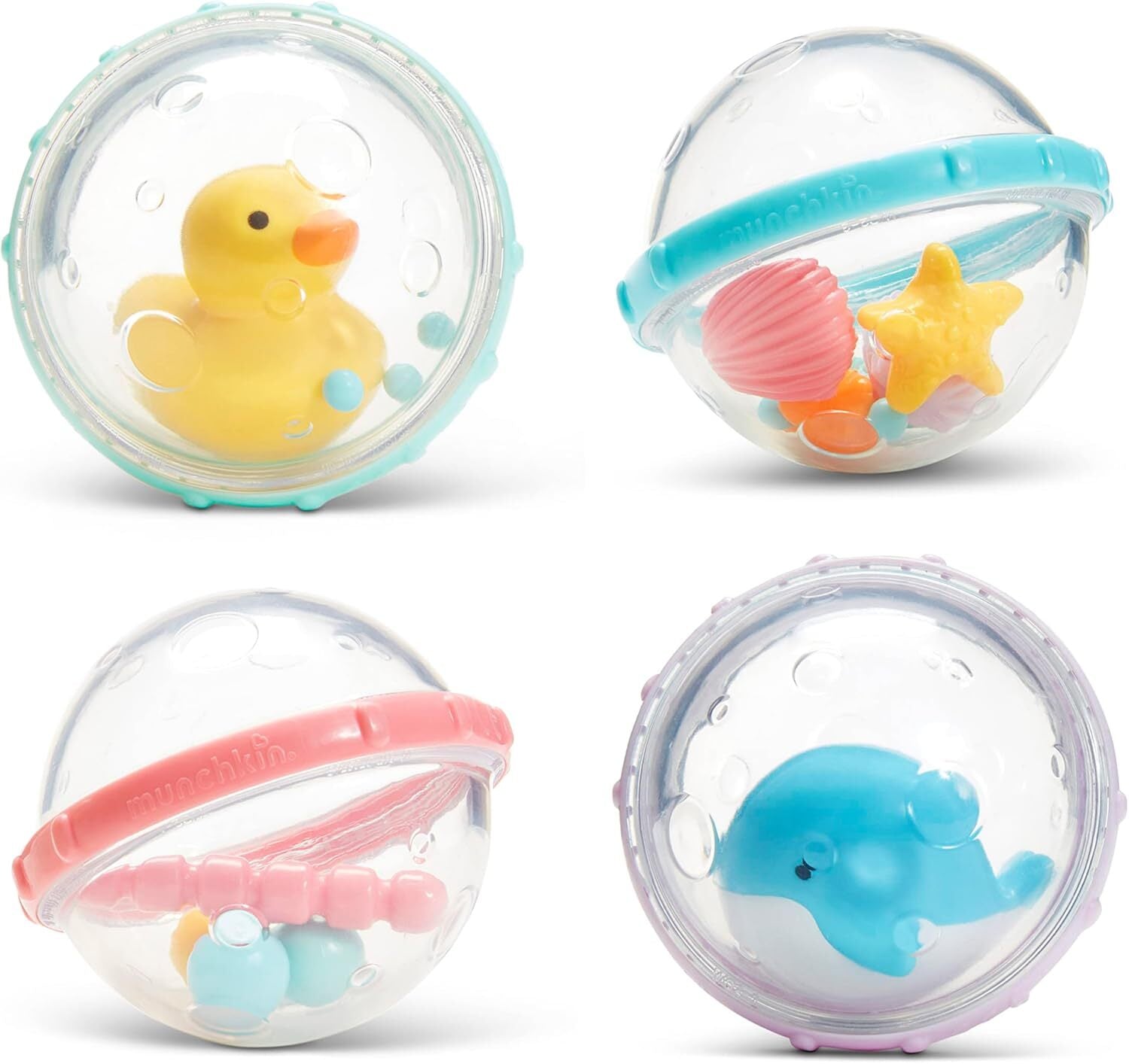 Munchkin® Float & Play Bubbles Baby and Toddler Bath Toy, 4 Count 