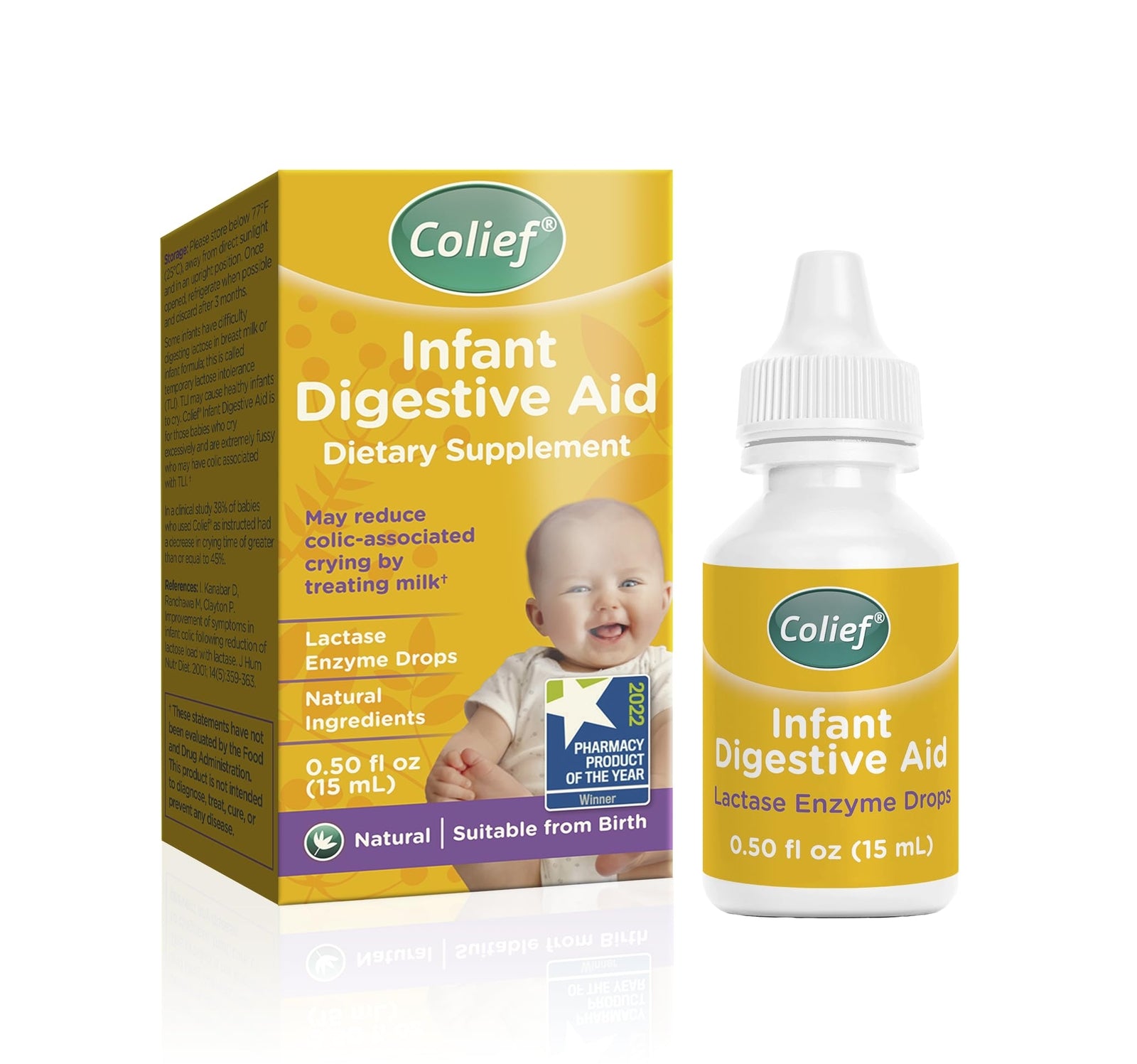 Infant Digestive Aid | Gas Drops for Babies | Natural & Safe Infant Gas | Red...