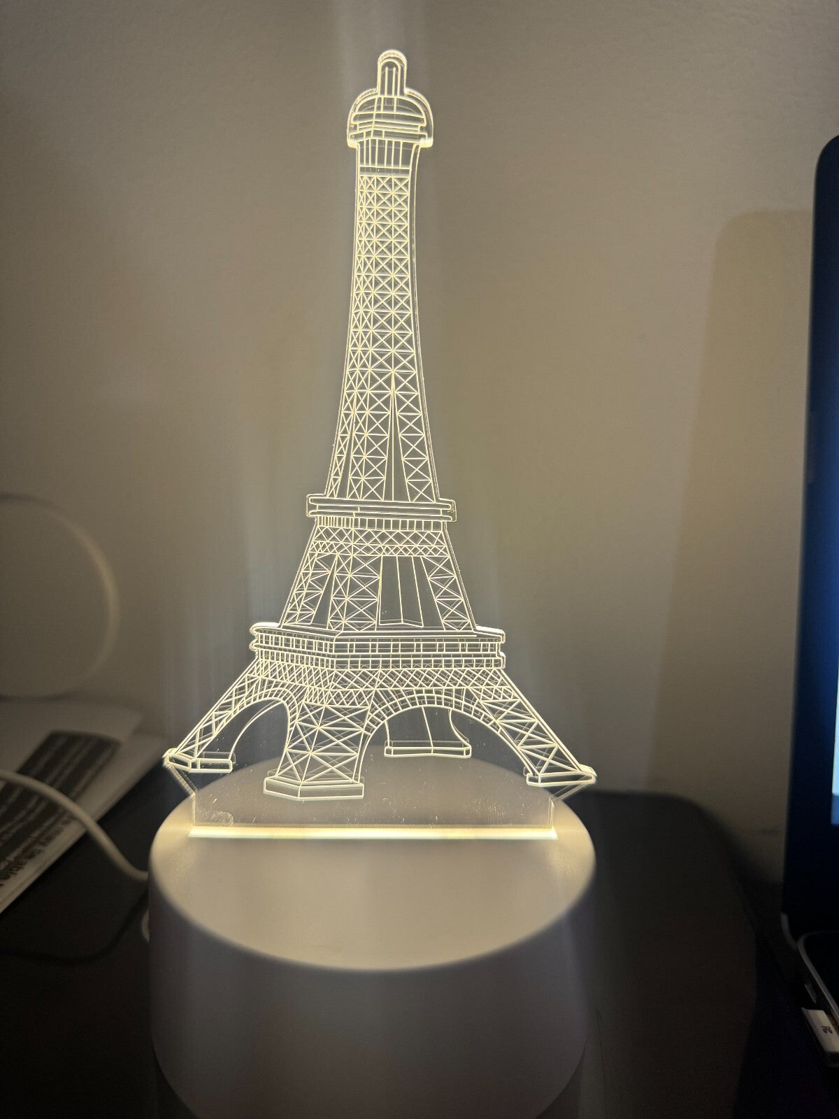 3D Illusion   Visual Night Light LED Desk Table Lamp Decorative GiftS