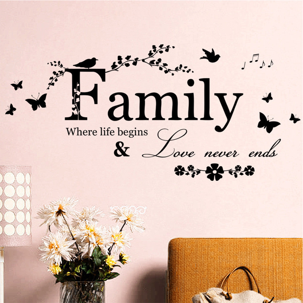 Family Tree Wall Decal Sticker Large Vinyl Photo Picture Frame Home Room Decor