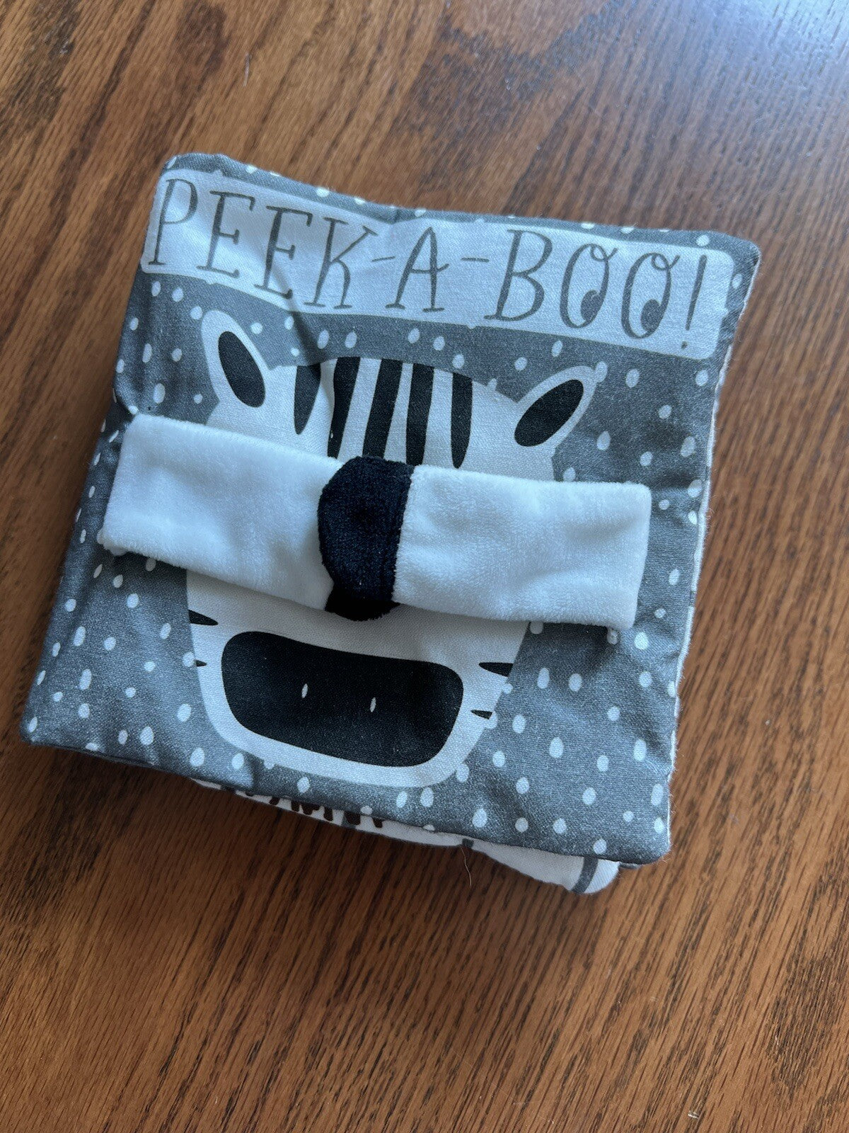 peek a boo mud pie baby soft book zebra