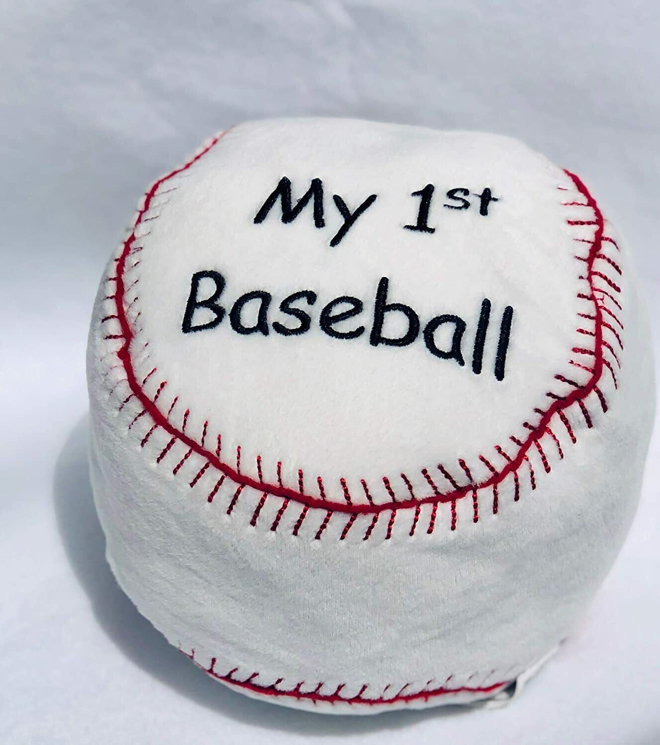 Kelly Baby My 1st (First) Baseball Plush with Built in Rattle 7" Toy New w/ Tag