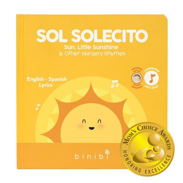 Spanish Musical Book for Toddlers Sol Solecito & Other Nursery Rhymes | Spani...