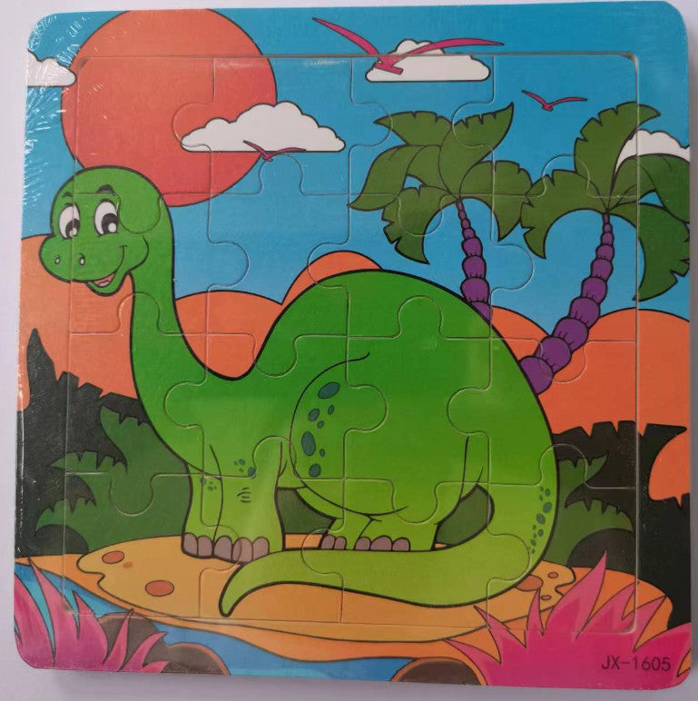 25PC Baby Toys 3D Wooden Puzzle Cartoon Learning Educational Kids Toy