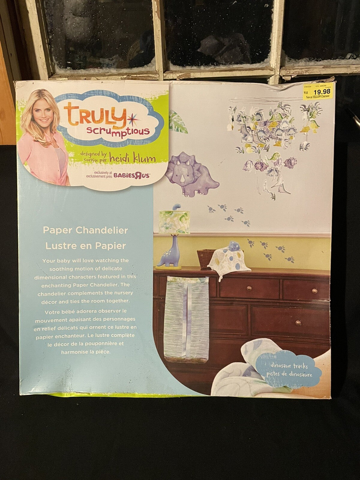 Baby Nursery Paper Chandelier Decor Heidi Klum Truly Scrumptious Dinosaurs