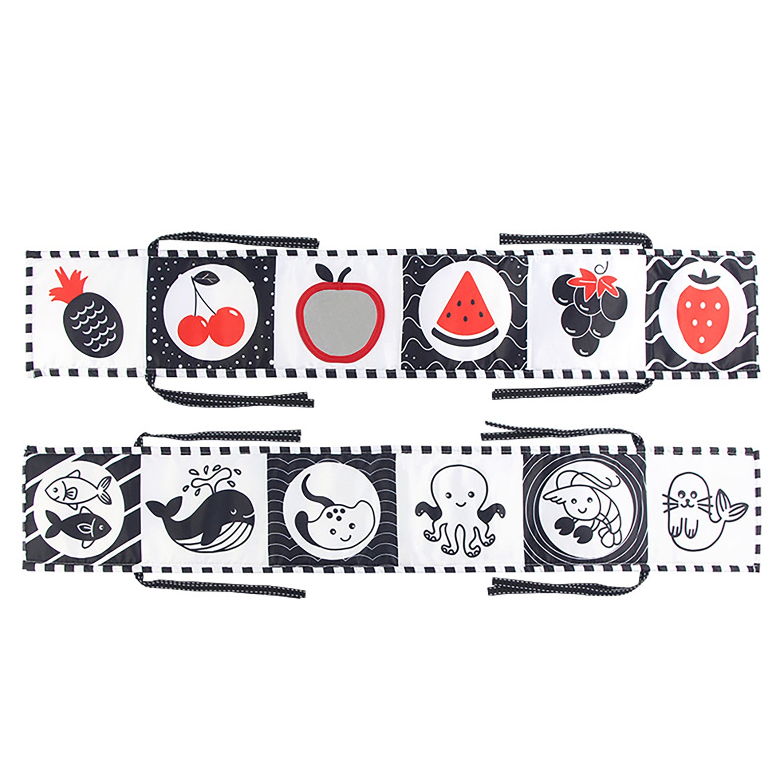 High Contrast Babies Book Black and White Soft Books for Babies Early Education