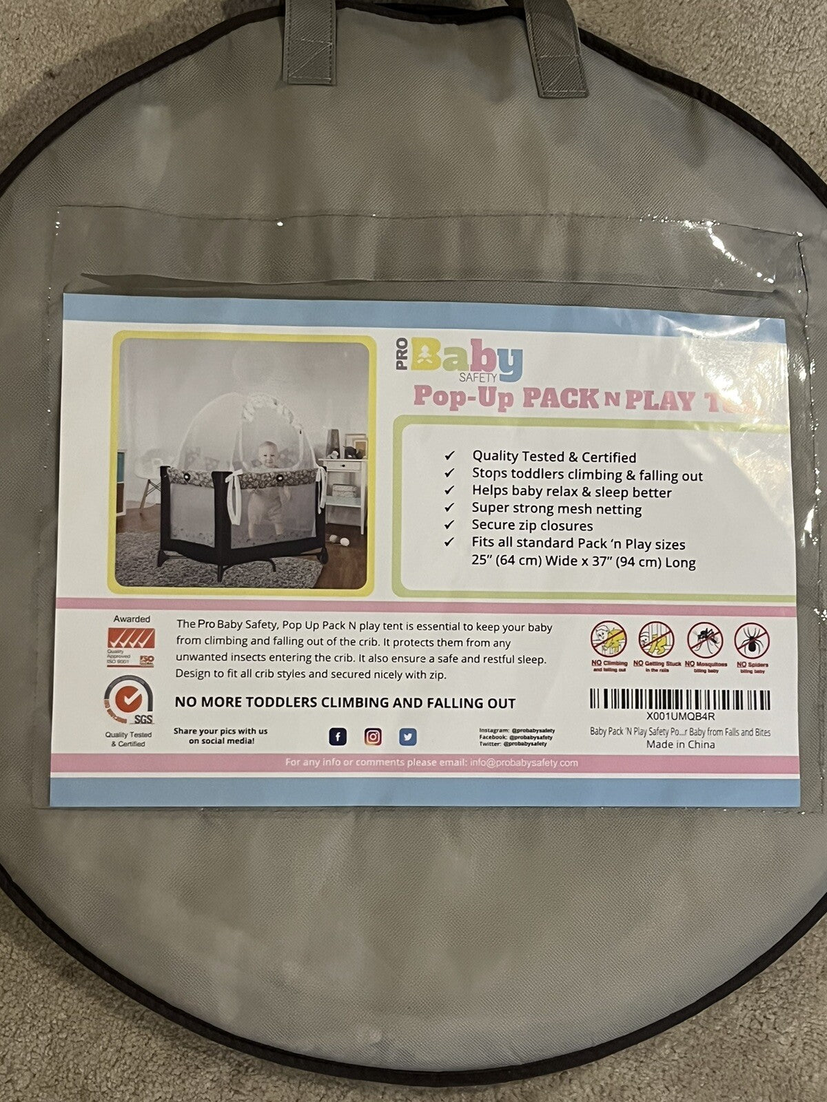 Pro Baby Pack N Plat Pop Up Tent