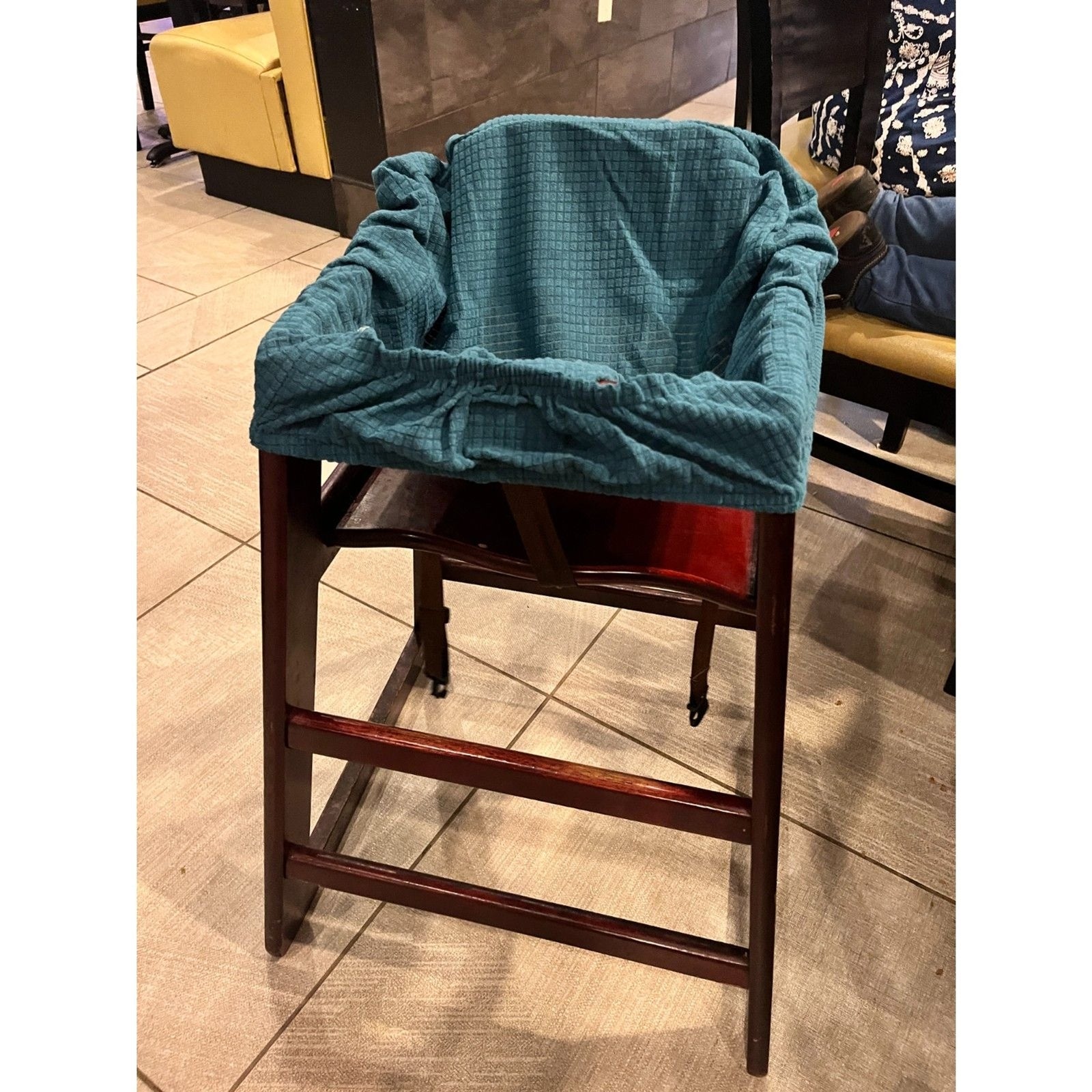 NEW Stretchy High Chair Cover - Blue/Teal  PUL NEW