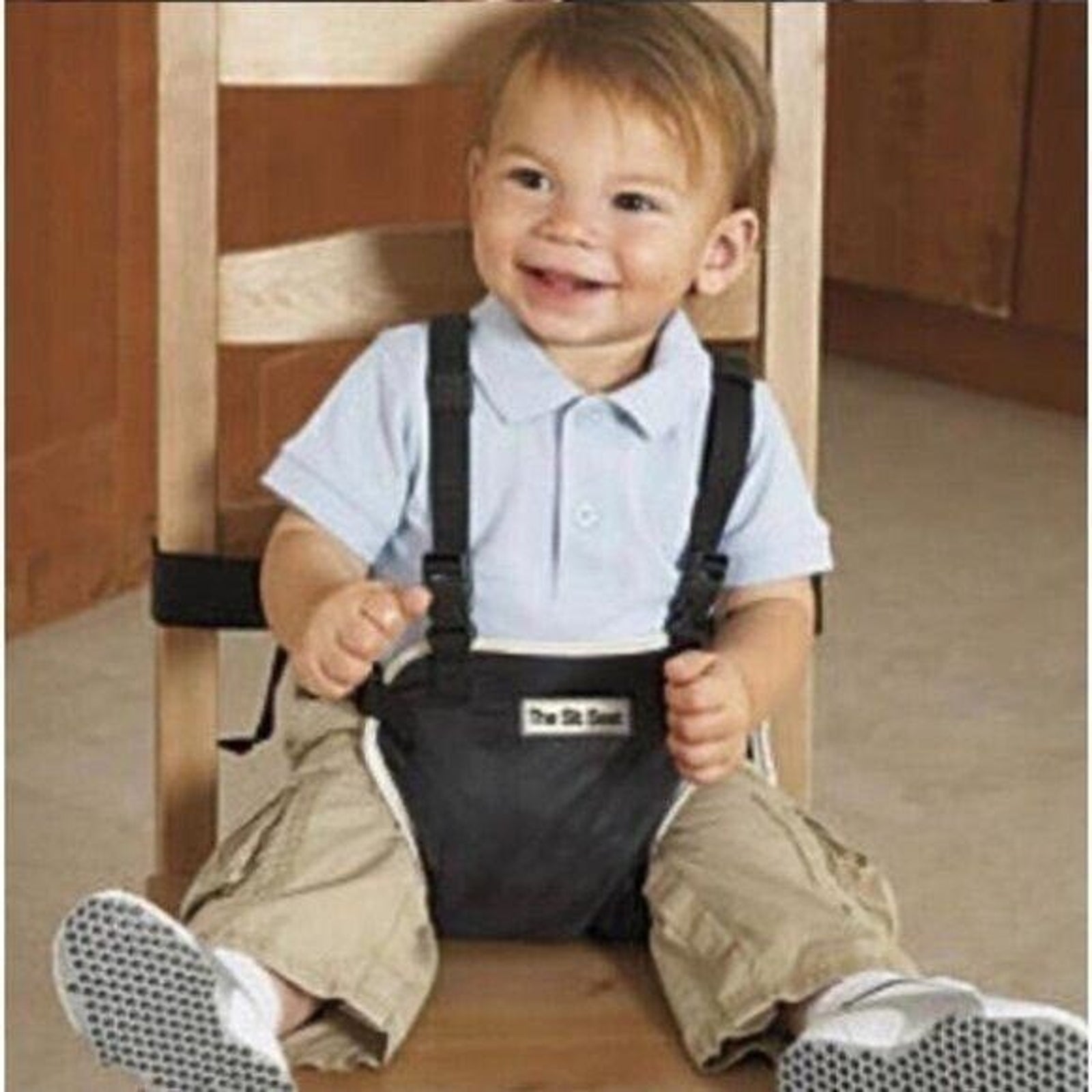 One Step Ahead The Sit Seat Safety Seat Black Adjustable Infant Travel Harness