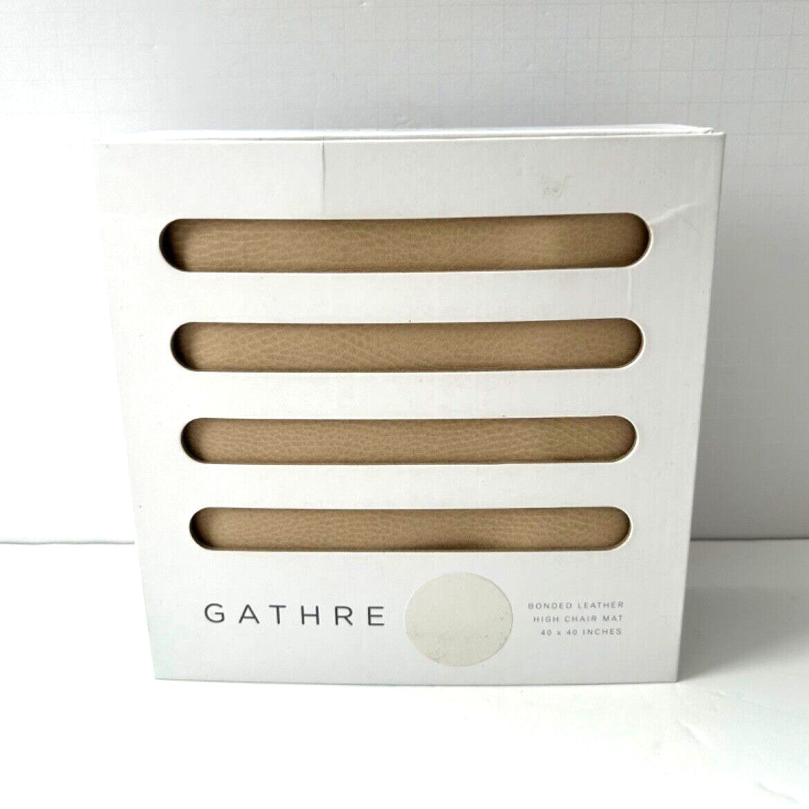 Gathre Mat, Bonded Leather, Double-Sided, Mini Size 40x40 Highchair Mat Travel