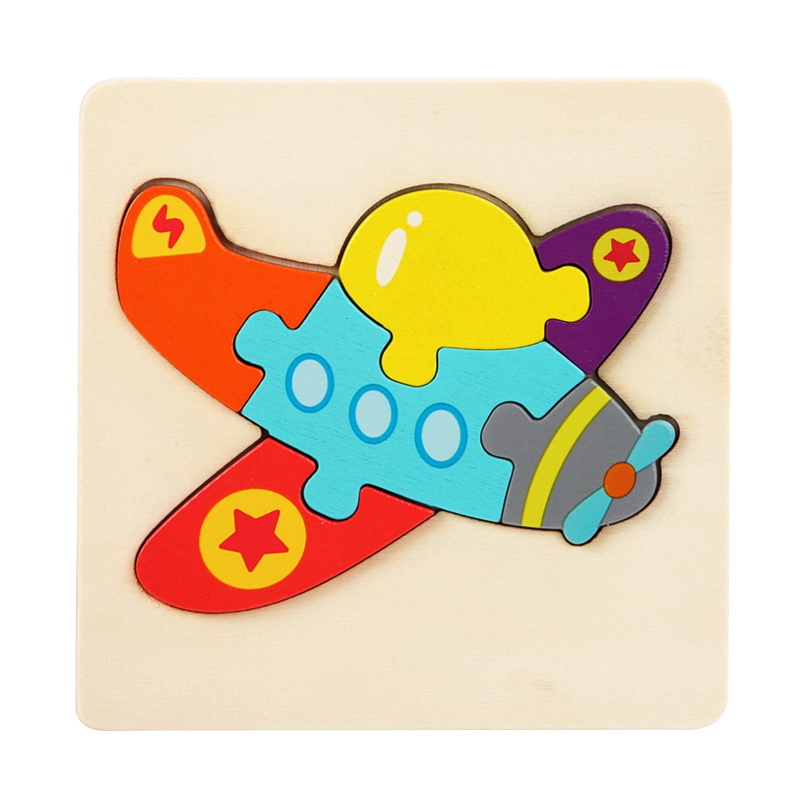 Wooden Toddler Puzzles Child-friendly Smooth Montessori Jigsaw Puzzles 