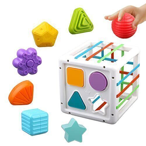 Baby Sensory Bin - Baby Shape Sorter Toys Sensory Shape Learning Toys For Kids