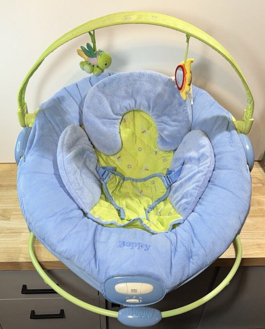 Boppy Baby Bouncer Comfort Soothing Vibrating Infant Seat EUC Soft
