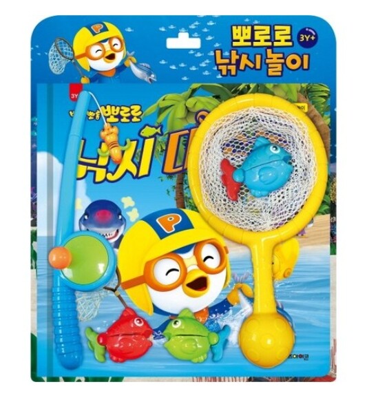 Pororo Toy Book Fishing/Train/Robot Mechanic/Good Job/Dinosaur/Birthday Korean