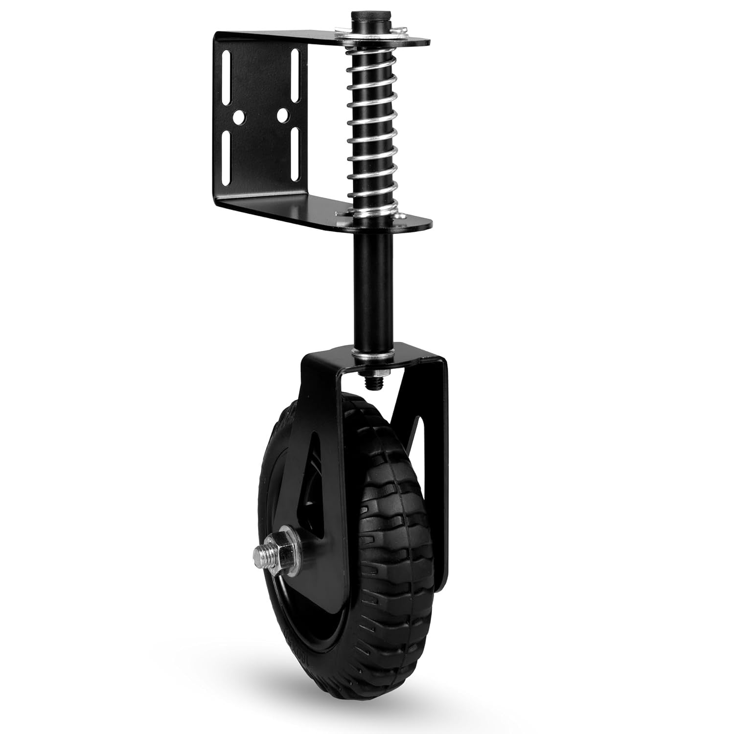 Fence Gate Wheel - 6 Inch Swivel Mount Gate Wheels for Wooden or Metal Tube Gate