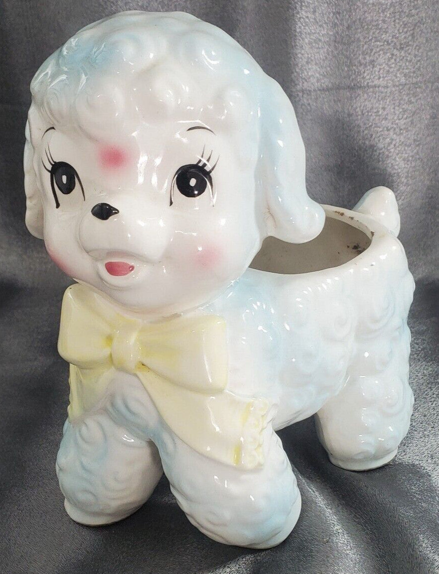 1950's-60's Kitschy Porcelain Lamb Planter MCM Parma by AAI Japan Nursery Décor
