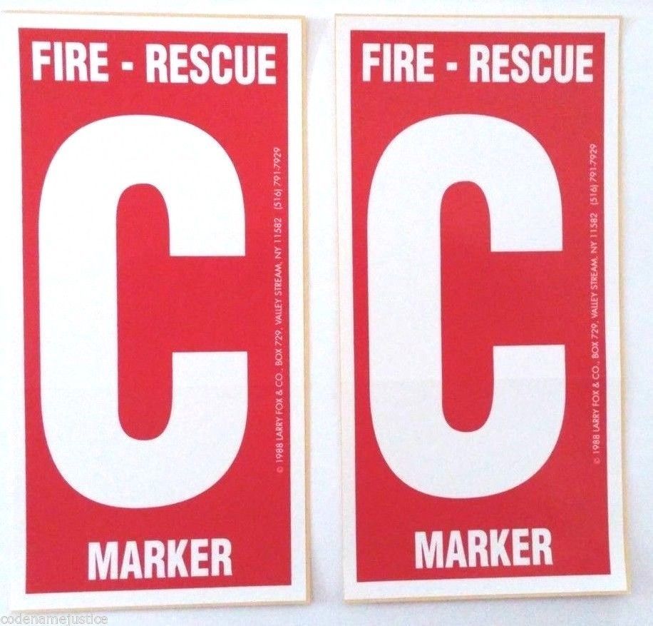 2 Pack Child Finder Decals for Windows Alert Fireman of Child Inside - 600A