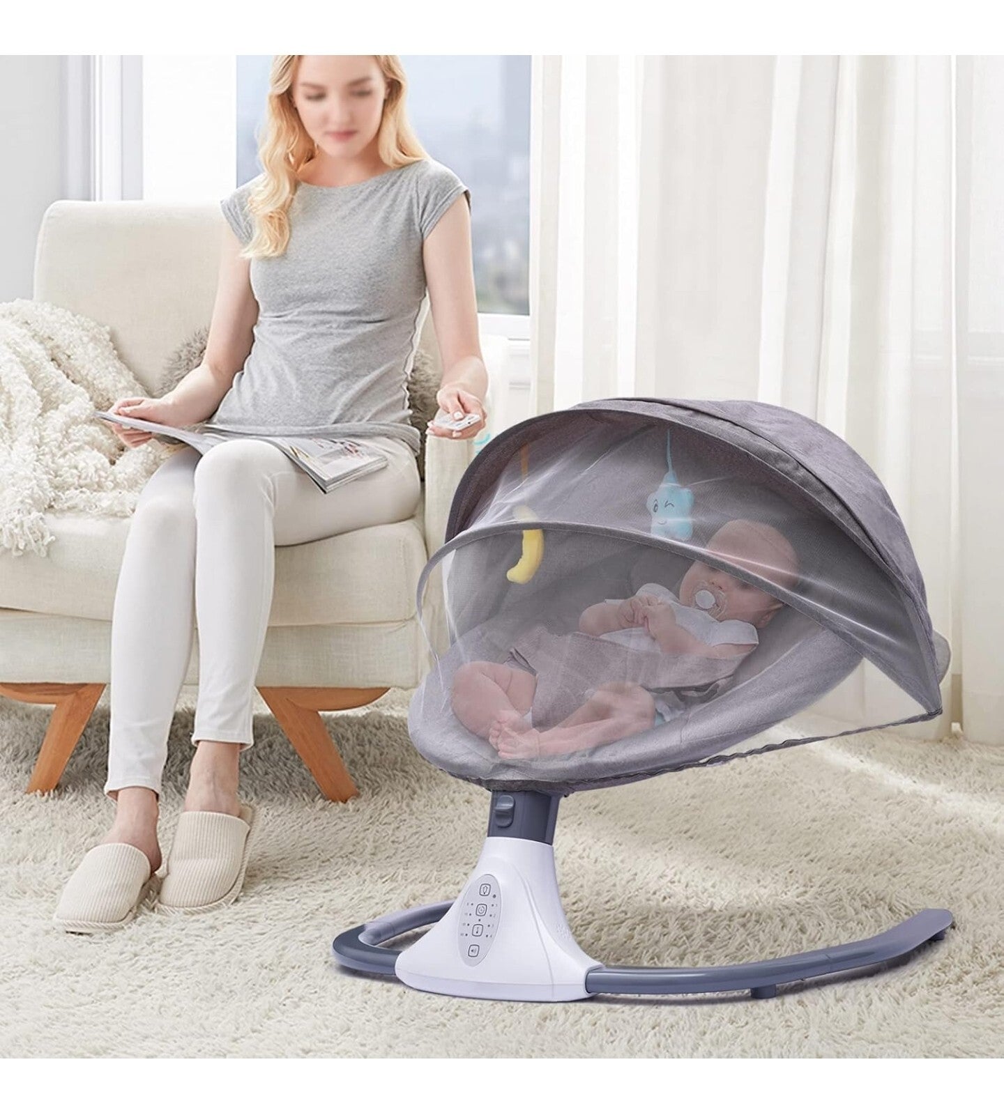 Baby Rocking Chair Soothing Chair Electric Smart Cradle