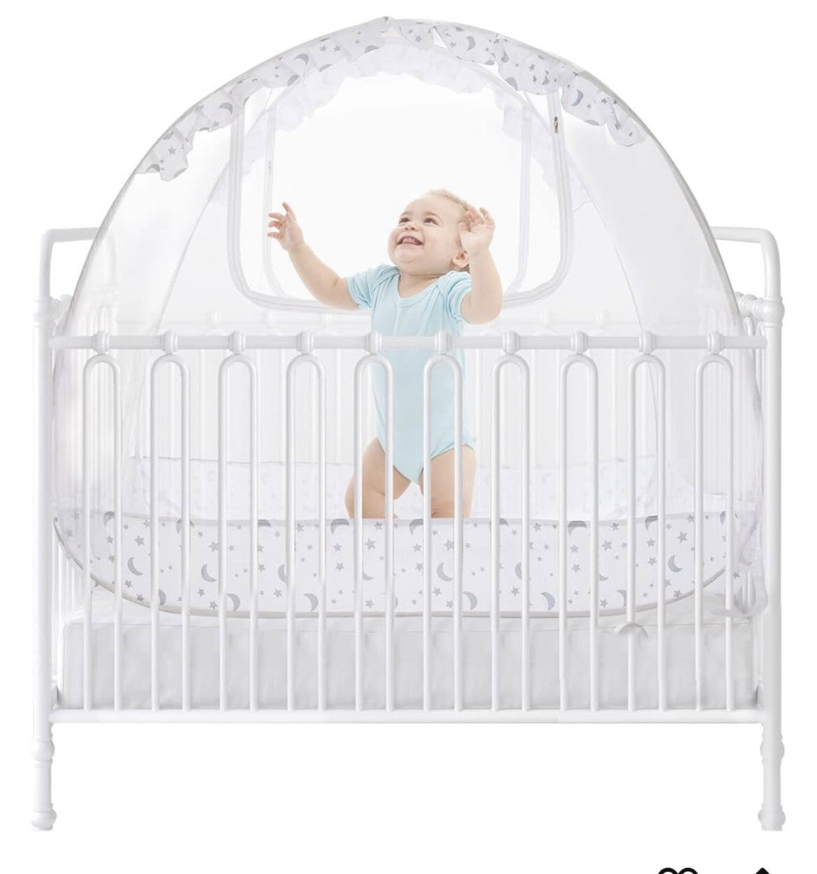 Ashtonbee Baby Crib Tent Safety Net, Protects Baby From Climbing Out Unopened