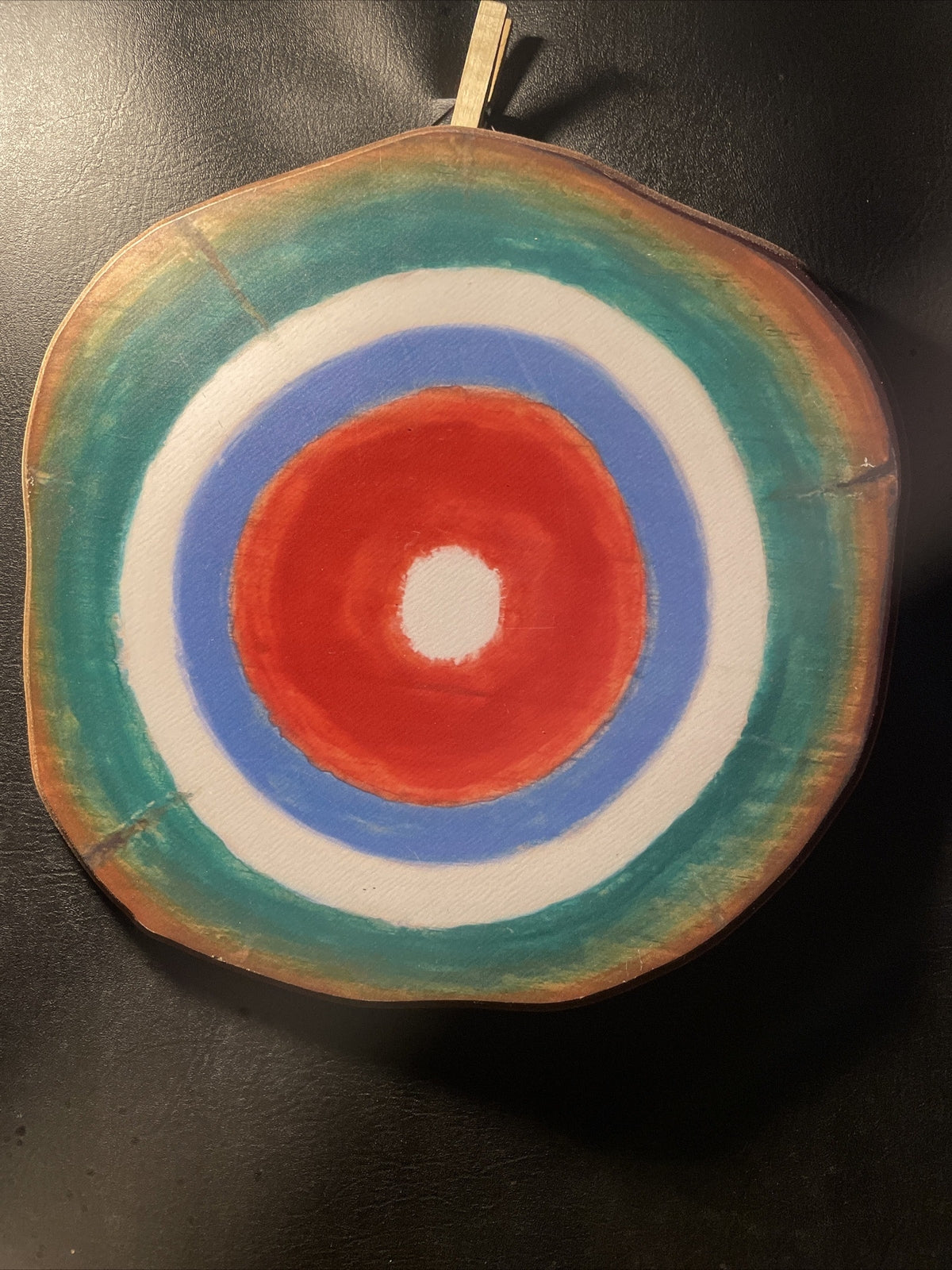 Bullseye Target Wall Decor Kids Room 13" Plaque Rustic Playroom Playground Toy