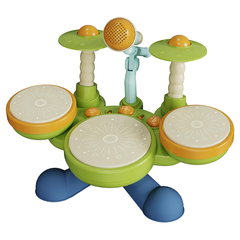 Multifunctional Drum Set with Microphone Montessori Learning Toys for Boys Girls