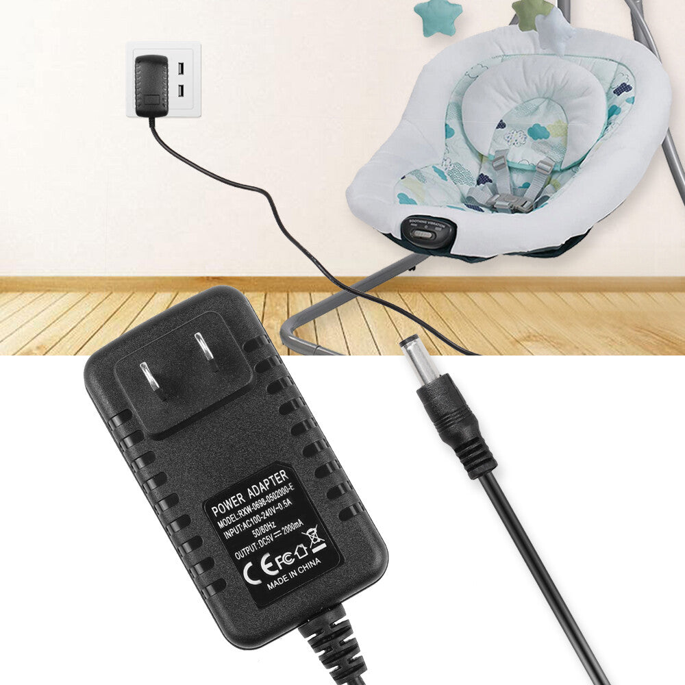 Power Supply Adapter for Graco Swings Simple Sway Glider LX Glider Elite/Premier