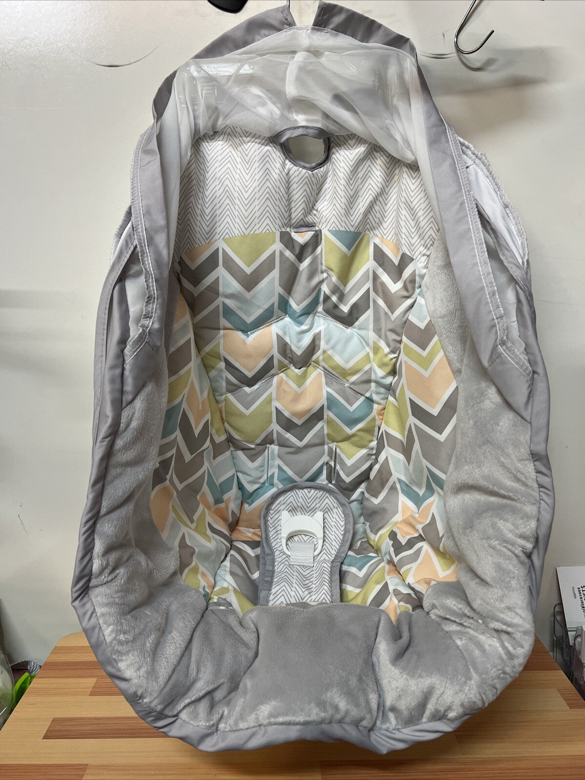 Fisher Price My Little Snugapuppy Cradle Swing Seat Cover Replacement Part Gray