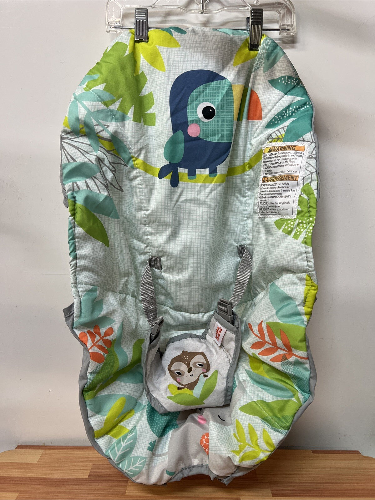 Bright Starts Baby Bouncer Rainforest Vibes Replacement Part Toucan Seat Cover