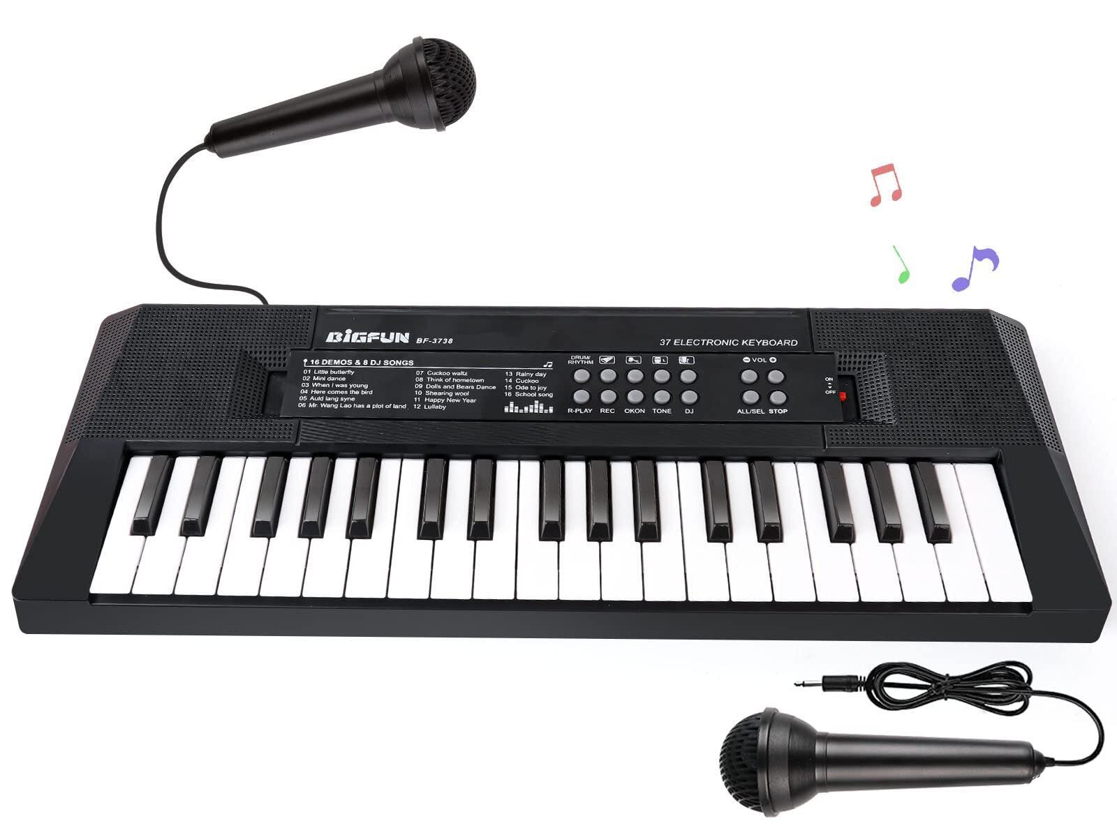 37 Key Piano for Kids Electric Piano Keyboard Kids Piano with Microphone Lear...