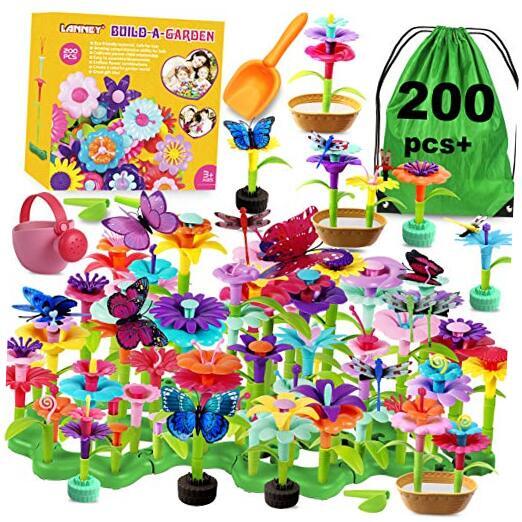  Flower Garden Building Toys, 200 Pcs Build A Garden Toy build a garden 200+pcs