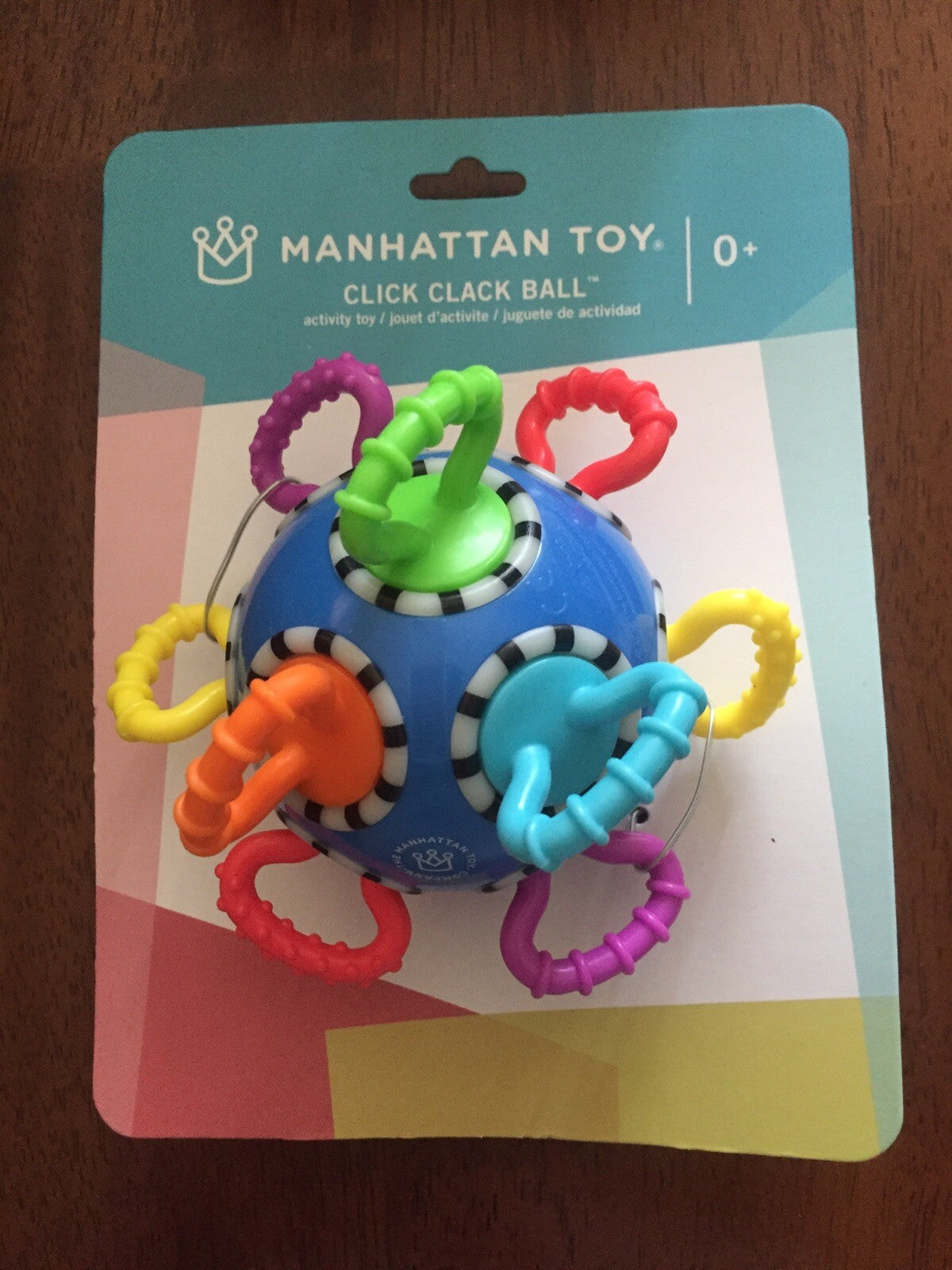 Manhattan Toy Click Clack Ball Developmental Activity Baby Toy New Infant