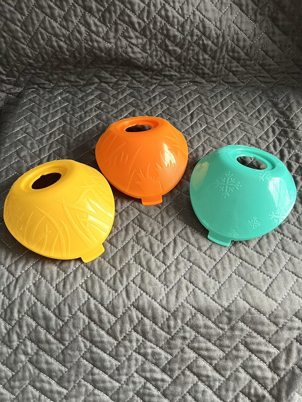 Baby Einstein Around the World Exersaucer 3 Plastic Caps Replacement Part Parts