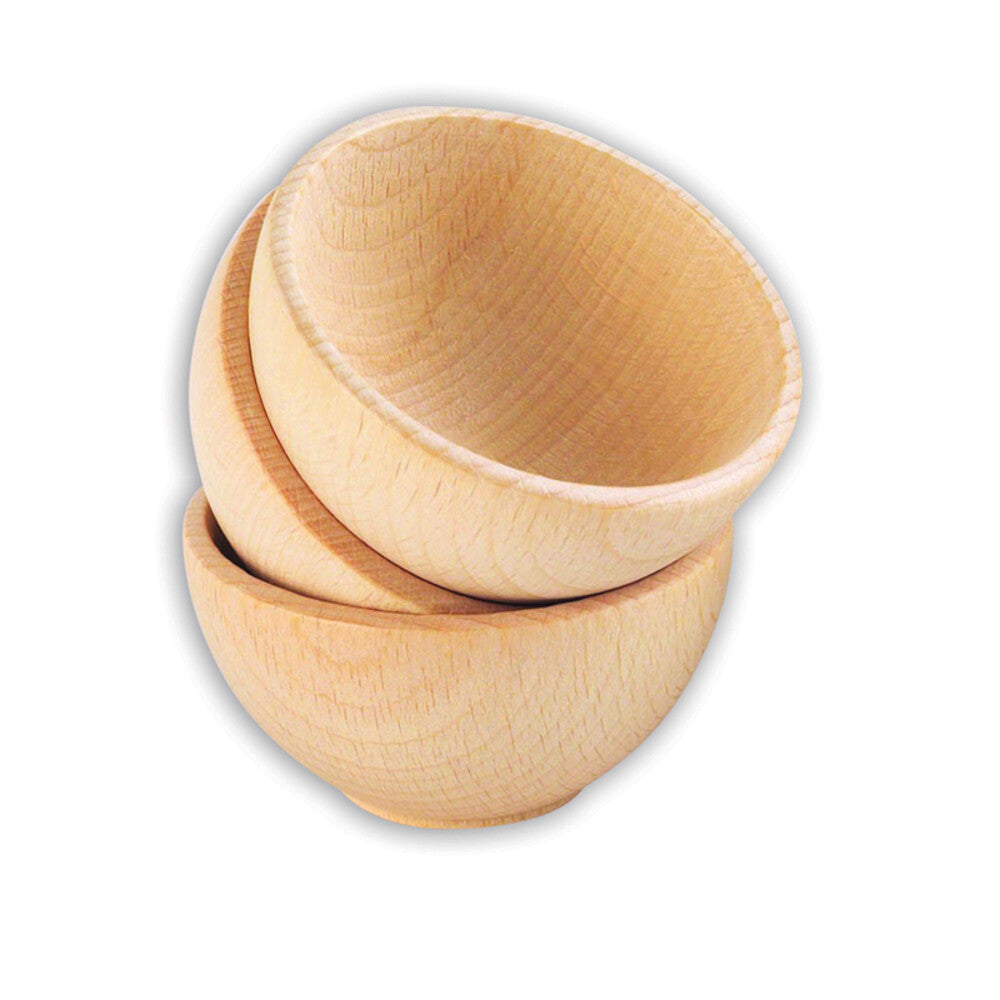 LEARNING ADVANTAGE CTU73929 Wooden Bowls Set Of 3