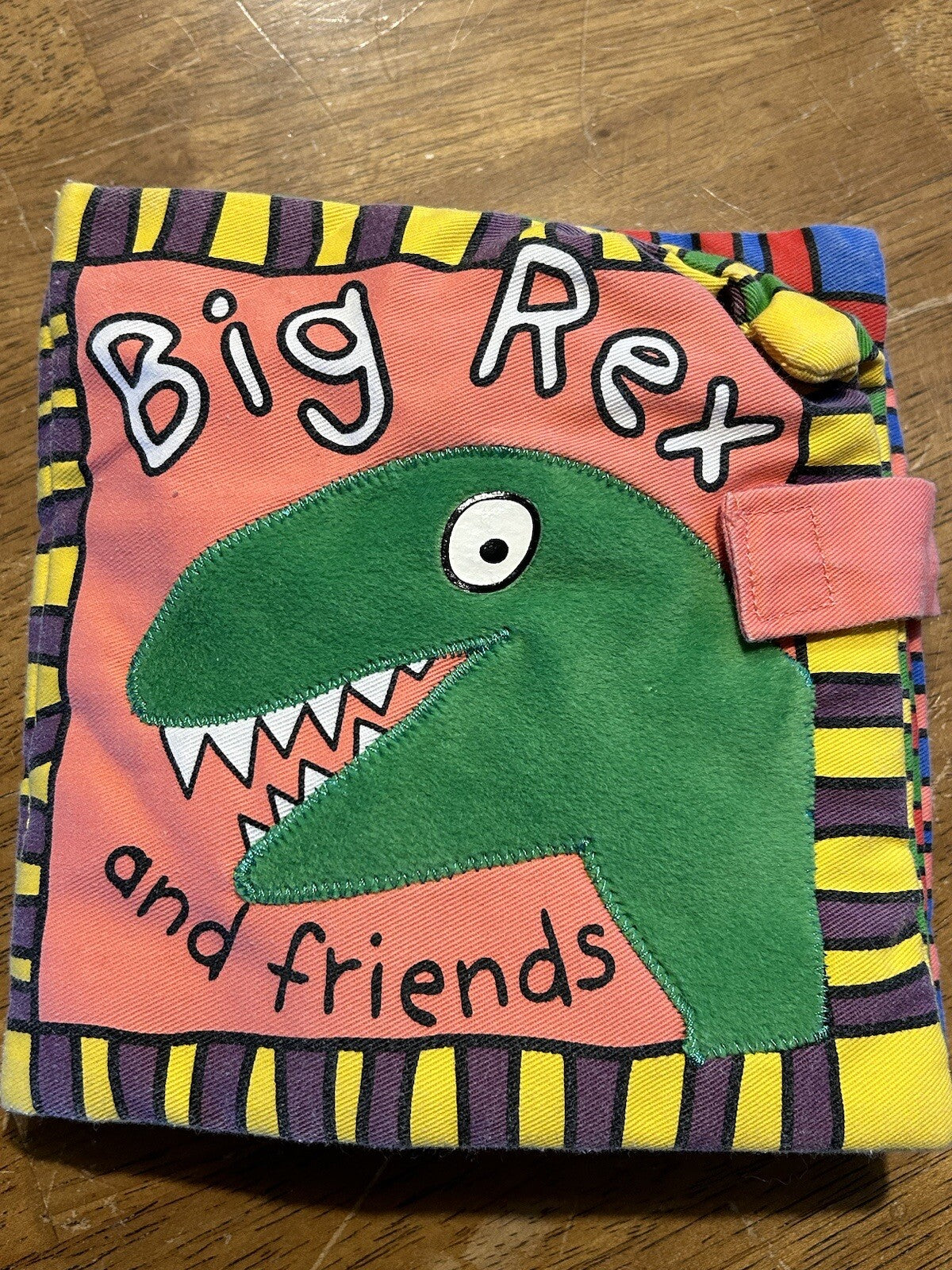 2004 Priddy Books Big Rex And Friends Dinosaur Baby Cloth Book