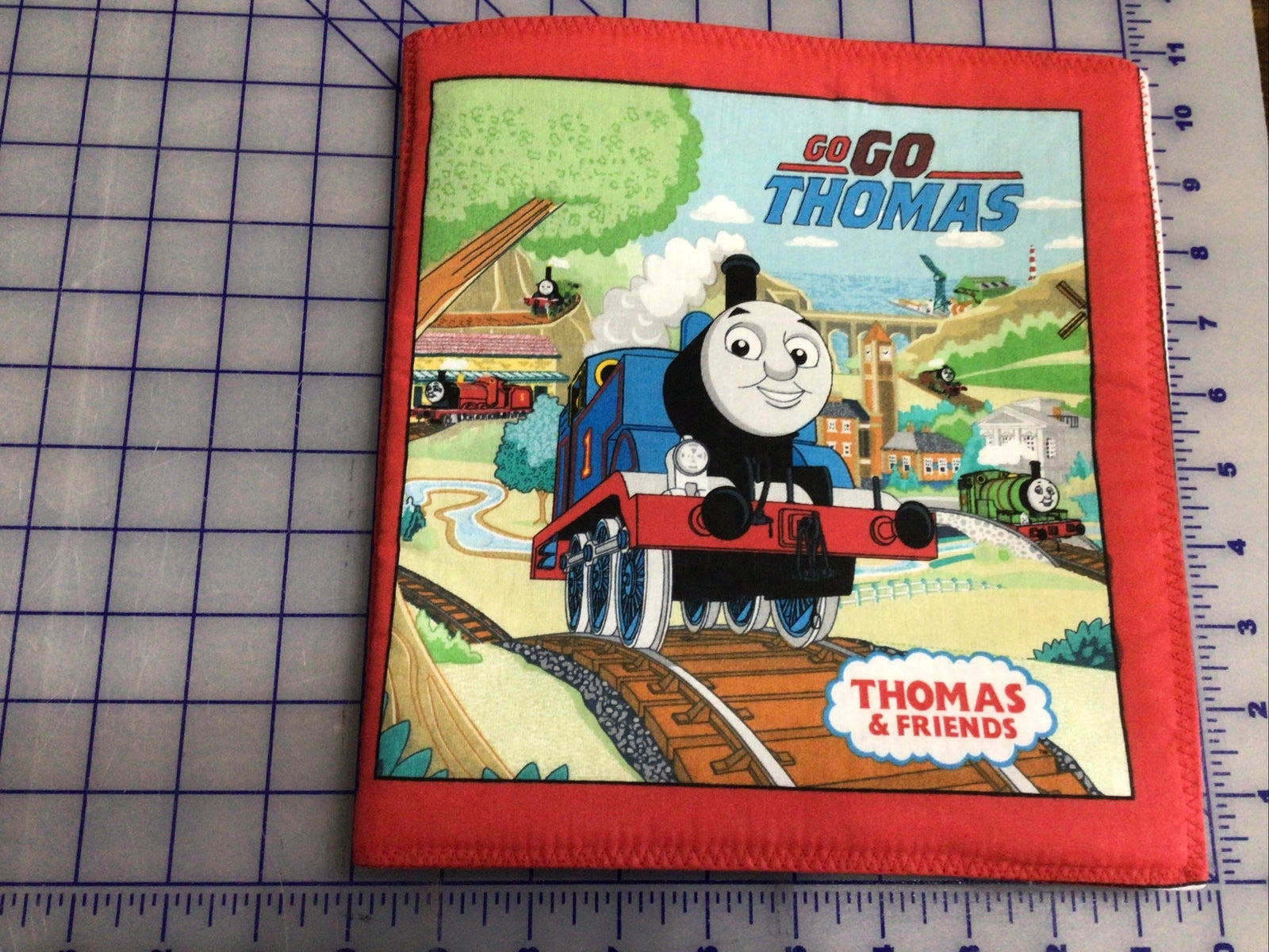 Thomas The Tank Engine Train cloth book handmade  10 X 10