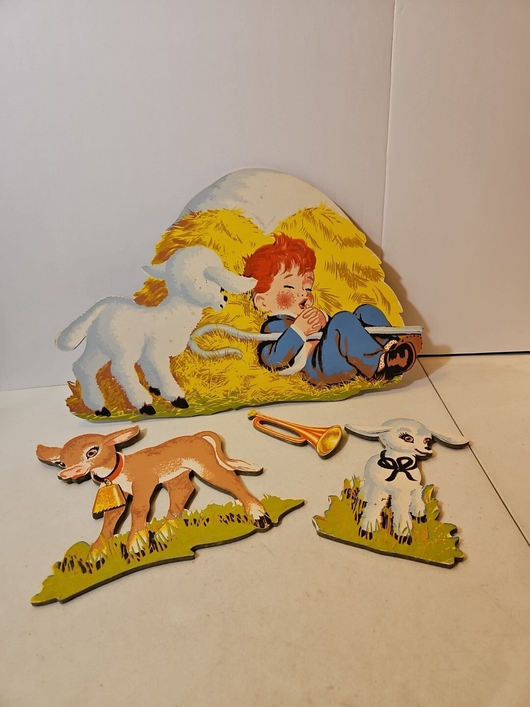 Vintage Old Nursery Wall Decor Wall Plaques Little Boy Blue