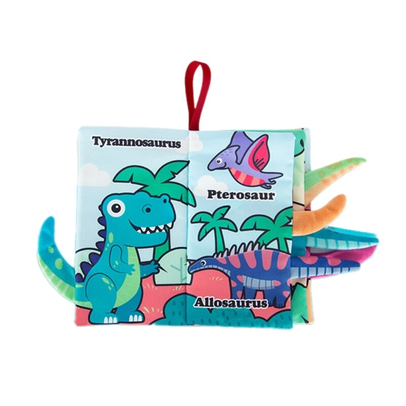 Fun Crinkle Baby Book with Multiple Animals Squeakers Kids Training