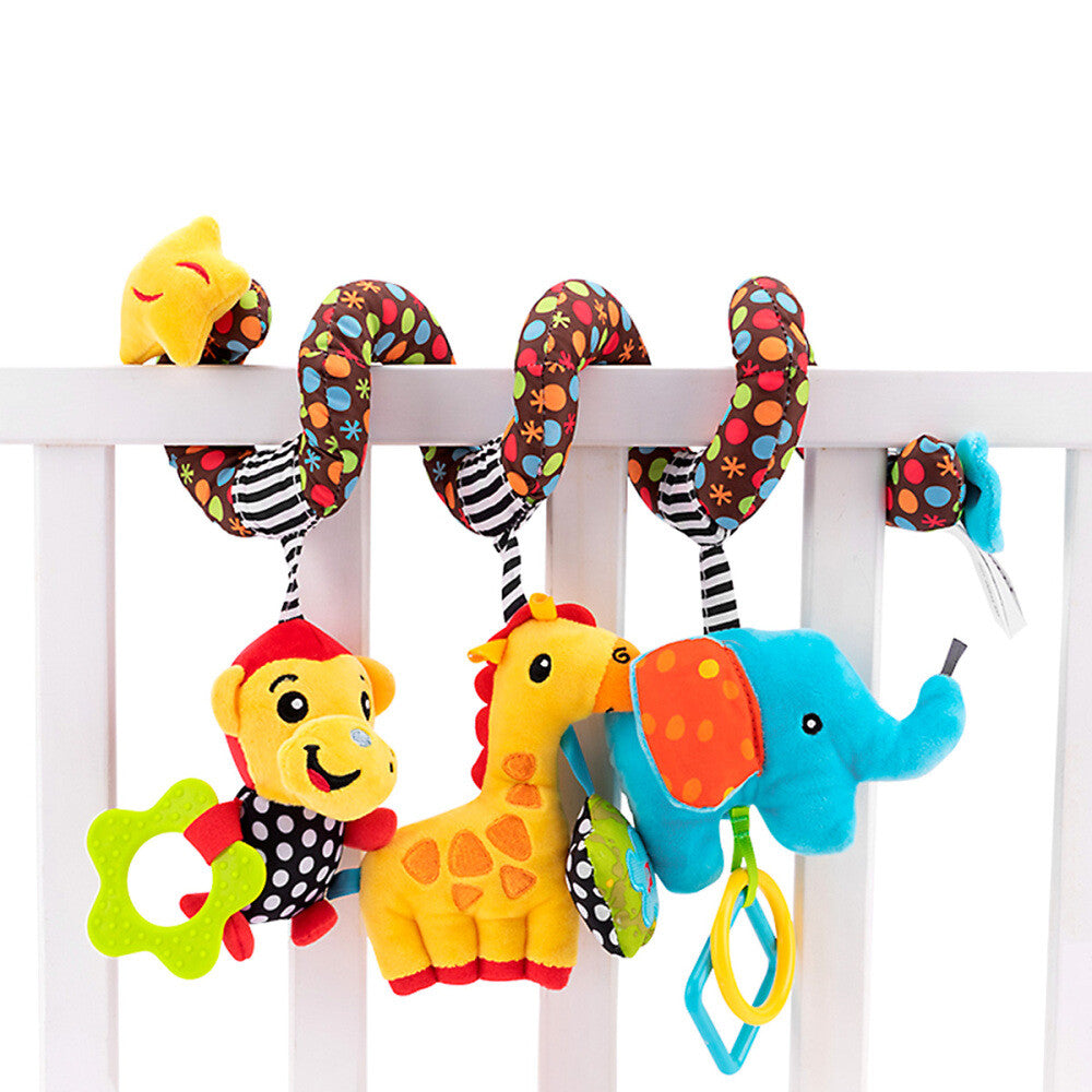 Baby Crib Cot Pram Hanging Spiral Stroller Infant Car Seat Pushchair Toy Gifts