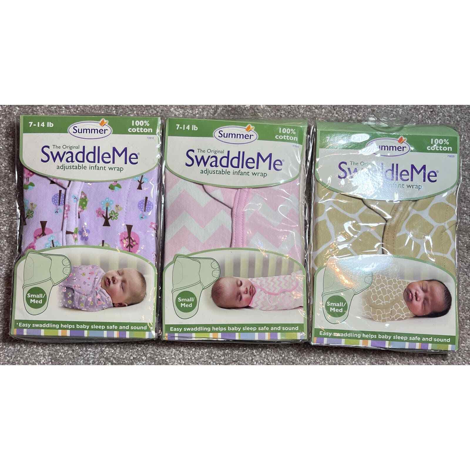 SET OF 3- SwaddleMe Infant Wraps