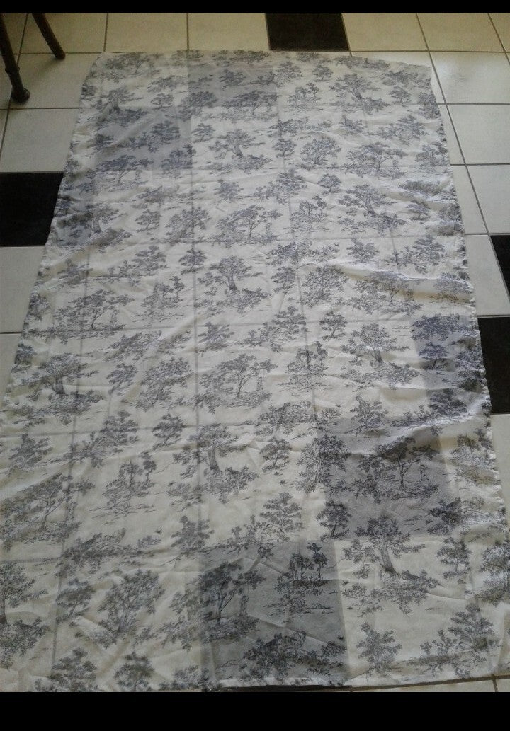 Set THRO by MARLO LORENZ nursery curtain panel sheer toile Old Winnie the Pooh