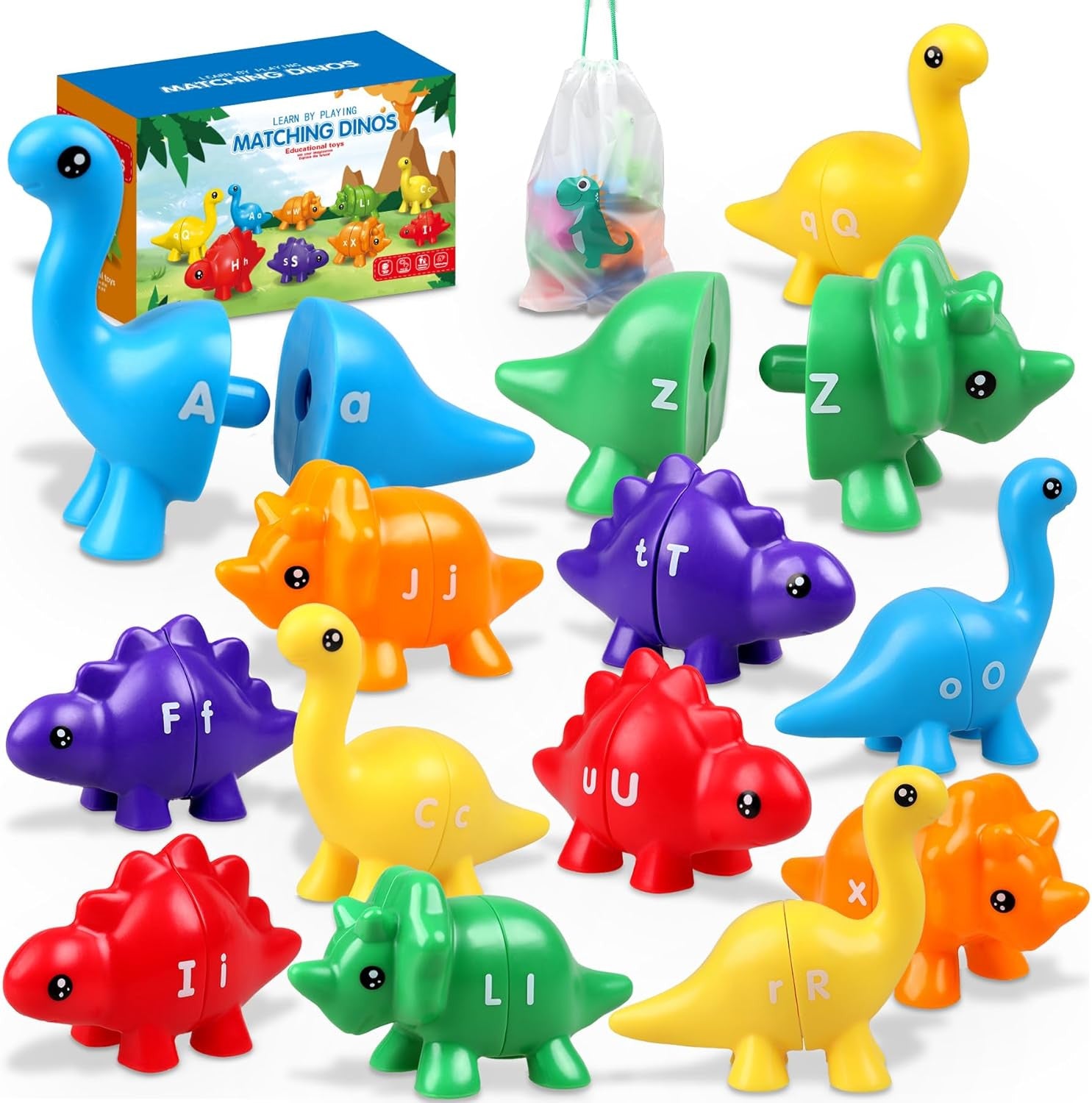 Toddler Dinosaur Montessori Toys for 1 2 3 4 Year Old Boy Girl Birthday Gift - K